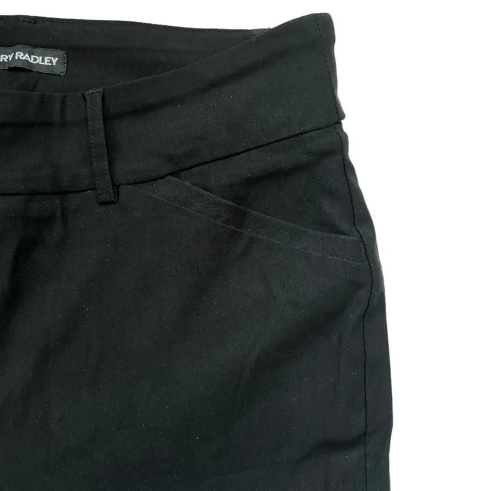 Hilary Radley black Bermuda shorts Mid Rise casual preppy summer minimalist - Picture 4 of 7